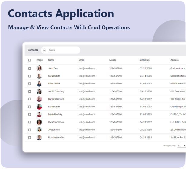 Contact App Demo