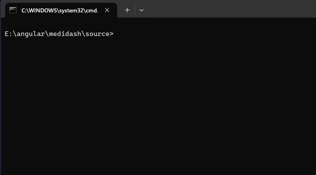 Navigating to the project directory