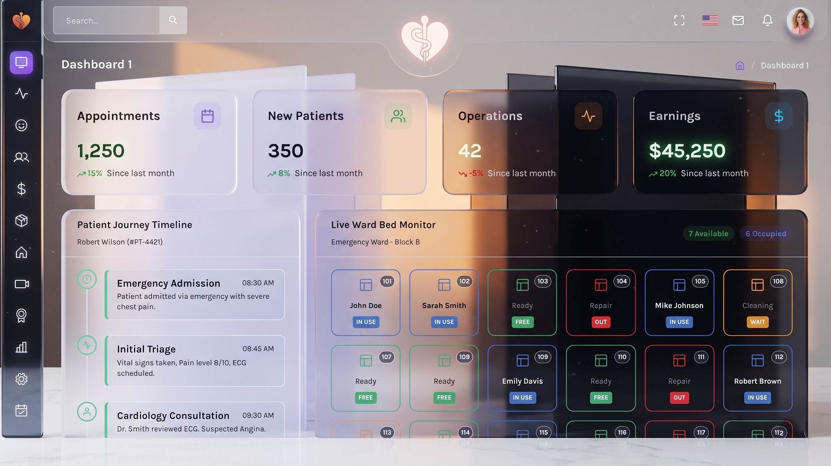 MediDash Dashboard Preview